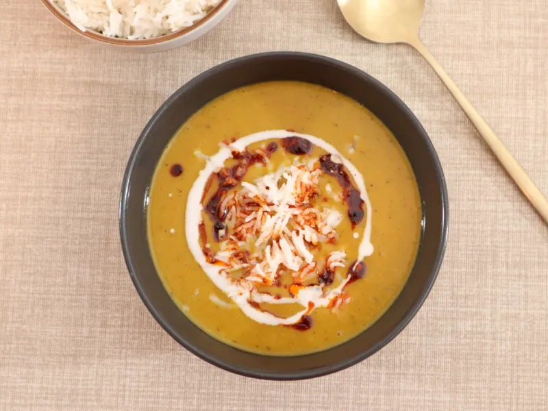 Mulligatawny grænmetissúpa